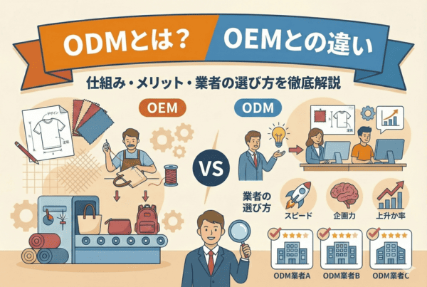 ODMとは？OEMとの違い・仕組み・メリットを徹底解説｜ODM業者の選び方も紹介
