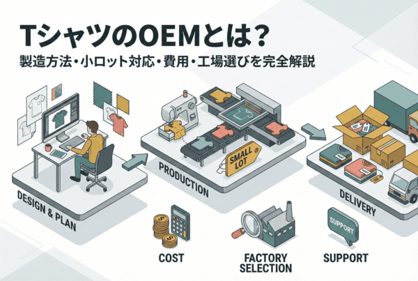 TシャツのOEMとは？製造方法・小ロット対応・費用・工場選びを完全解説