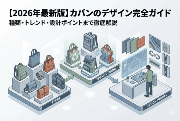 【2026年最新版】カバンのデザイン完全ガイド|種類・トレンド・設計ポイントまで徹底解説 【2026年最新版】カバンのデザイン完全ガイド|種類・トレンド・設計ポイントまで徹底解説