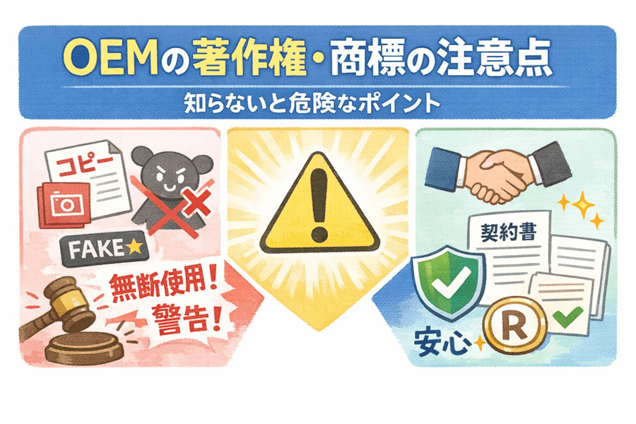 OEM製作における著作権・商標権の注意点｜知っておくべき法的リスクと防衛策