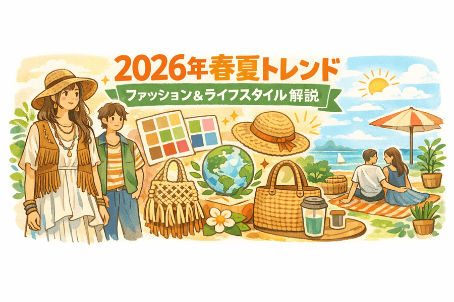 【2026年春夏】アパレル・雑貨トレンド徹底予測｜次世代のキーワードは「デジタル・ネイチャー」