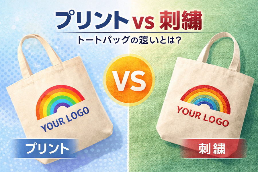トートバッグ製作ガイド｜プリントと刺繍、どちらを選ぶべき？【2026年最新比較】